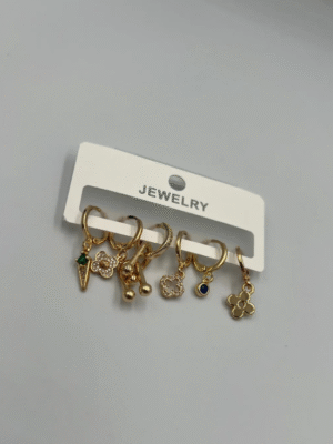 Sallantılı 6'lı Set Küpe