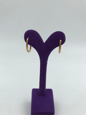 Gold Oval Küpe