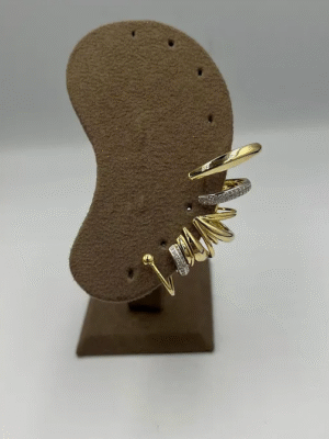 Kulağı Saran Altın Kaplama Earcuff