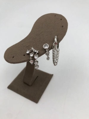 Trend Kadın Lüx Silver Renk Sallantılı Kombin Küpe