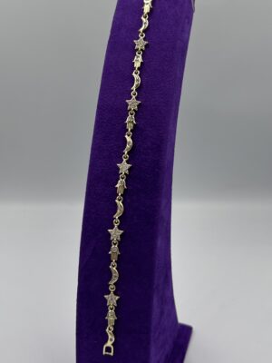 Ay Yıldız ve Fatma’nın Eli Figürlü Altın Renk Bileklik